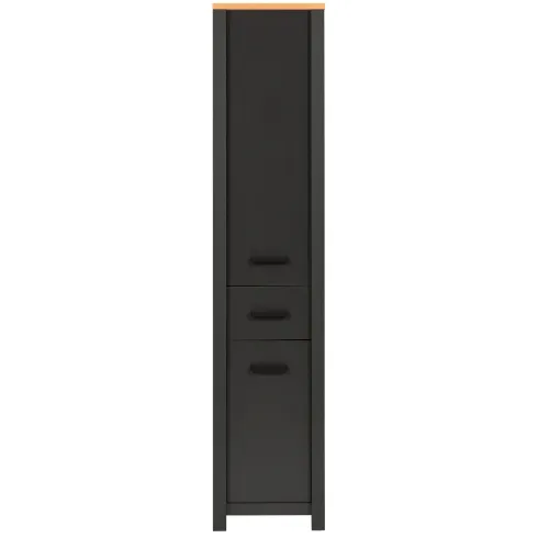 Mobile Colonna Bagno Antracite Idrorepellente Ante Reversibili Cassetto