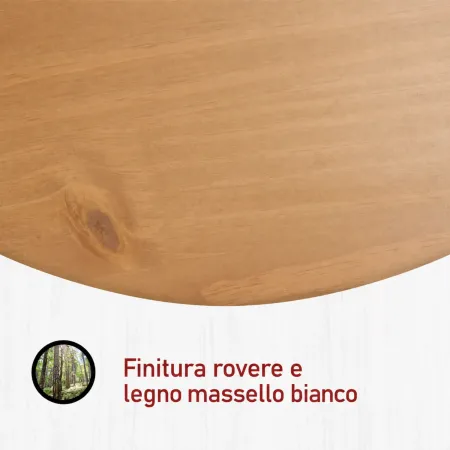 Cassettiera Camera da Letto in Legno Bianco Rovere Mobile 3 Cassetti