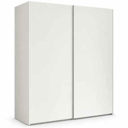 Armadio Camera da Letto Bianco 2 Ante Scorrevoli Guardaroba 180 cm