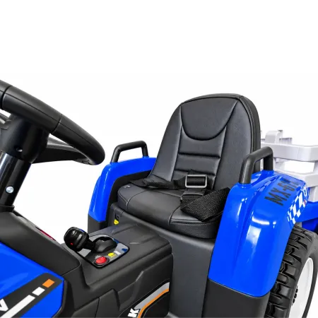 Trattore e Rimorchio Macchina Elettrica per Bambini a Batteria 12V Telecomandata | BricoShop24