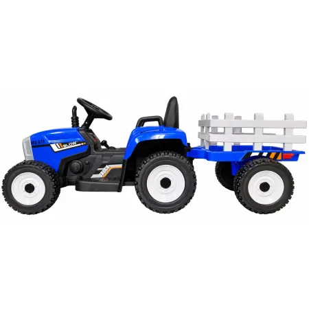 Trattore e Rimorchio Macchina Elettrica per Bambini a Batteria 12V Telecomandata | BricoShop24