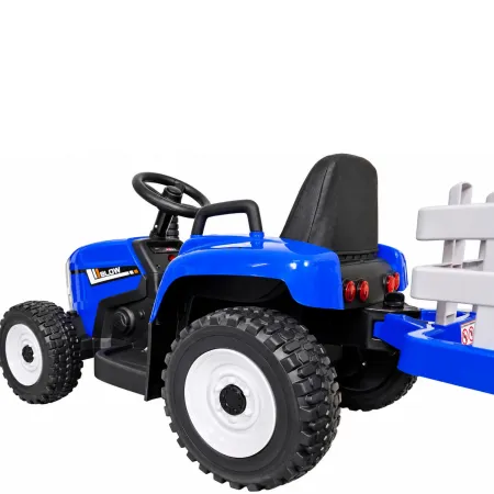 Trattore e Rimorchio Macchina Elettrica per Bambini a Batteria 12V Telecomandata | BricoShop24