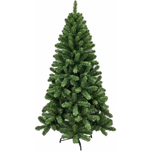 Albero di Natale Artificiale Verde 210 cm Rami in PVC Diametro 124 cm