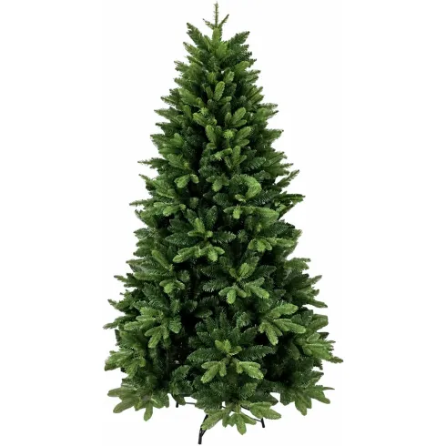 Albero di Natale 240 cm Verde Artificiale Rami PE PVC Base 137 cm