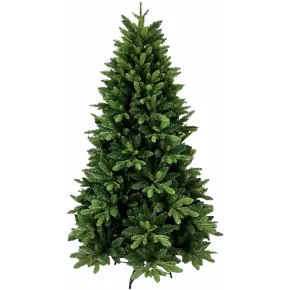 Albero di Natale 180 cm Verde Artificiale Rami PE PVC Base 114 cm
