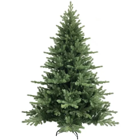 Albero di Natale Verde 240 cm Artificiale Base 173 cm in PE PVC