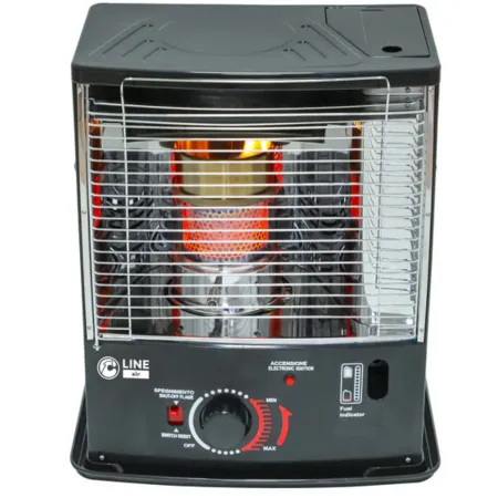 Stufa a Combustibile 2800W Portatile 5L Camino in Vetro Elettronica