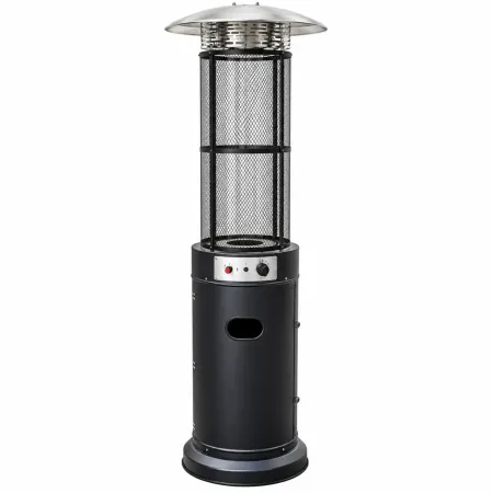 Stufa a Gas GPL Fungo da Esterno 11 kW con Ruote Fiamma Regolabile