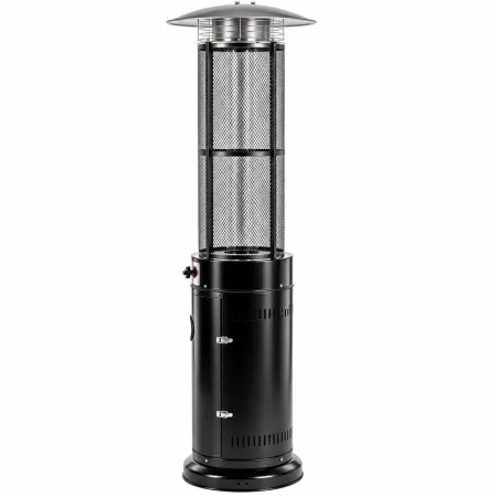 Stufa a Gas GPL Fungo da Esterno 11 kW con Ruote Fiamma Regolabile