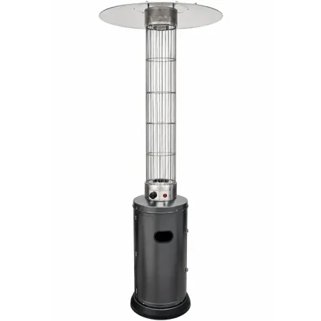 Fungo da Esterno a Gas GPL Stufa 10,5 kW in Acciaio Antracite