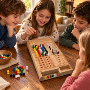 Gioco Codice Segreto da Tavolo in Legno con Pioli Colorati 2