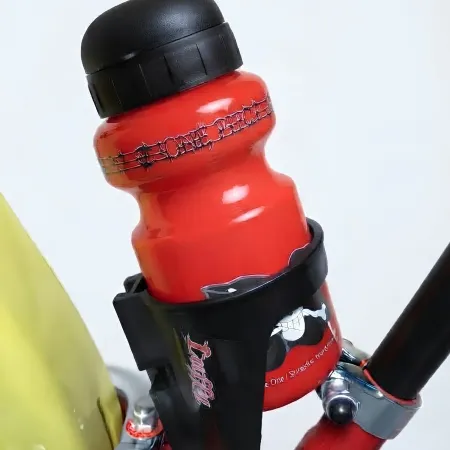 Bicicletta One Piece per Bambini Rosso 14 Pollici con Rotelle Accessori