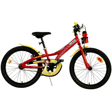 Bicicletta One Piece Bambini Rosso 20 Pollici con Rotelle Accessori