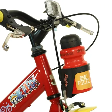 Bicicletta One Piece Bambini Rosso 20 Pollici con Rotelle Accessori