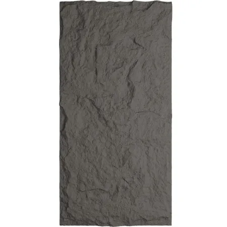 10 Pannelli da Parete Decorativi PU 3D Effetto Pietra Grigio Ossidiana