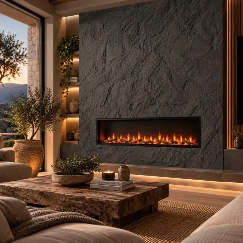 10 Pannelli da Parete Decorativi PU 3D Effetto Pietra Grigio Ossidiana
