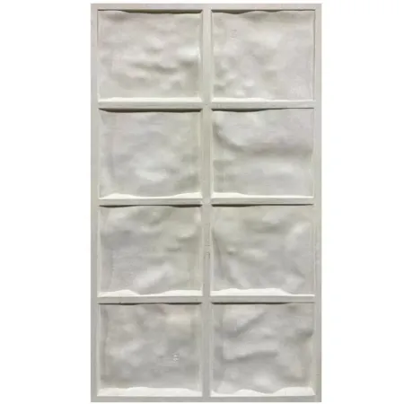 Set 10 Pannelli 3D Effetto Pietra Grigio Cemento Decorativi da Parete