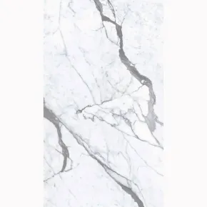 6 Pannelli Murali PVC Effetto Marmo Bianco Impermeabili 120x60 cm