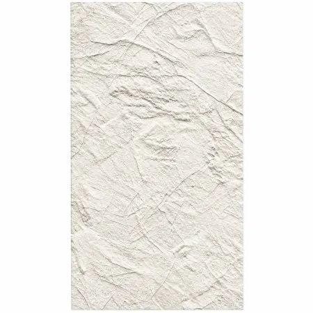 Pannelli Murali PVC Effetto Pietra Bianco Leccese 6 Pezzi 120x60 cm