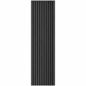 10 Pannelli a Parete Decorativi PVC Effetto Legno Nero 120x30 cm