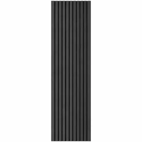 10 Pannelli a Parete Decorativi PVC Effetto Legno Nero 120x30 cm