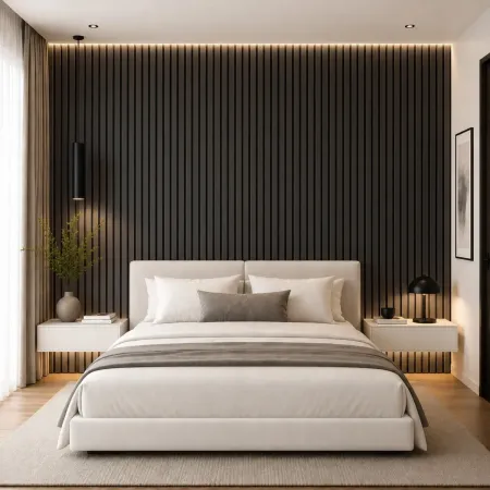 10 Pannelli a Parete Decorativi PVC Effetto Legno Nero 120x30 cm