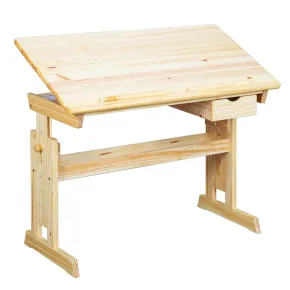 Kit Scrivania Pino Tavolo da Disegno Inclinabile in Legno Cameretta dei Bambini | BricoShop24 2