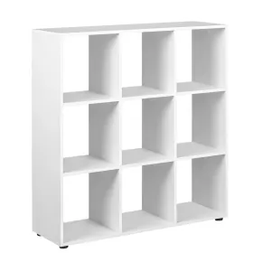 Libreria Scaffale Bianca Cubi Moderna Divisorio Stanza Parete Bifacciale Legno | BricoShop24