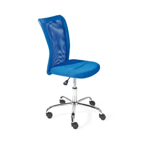 Sedia Ufficio Ruote Scrivania Cameretta Poltrona Girevole Arredo da Camera Blu