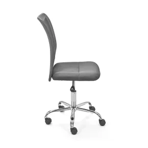 Sedia Poltrona Ufficio Ruote Scrivania Girevole Arredo Camera Grigio Cameretta 2