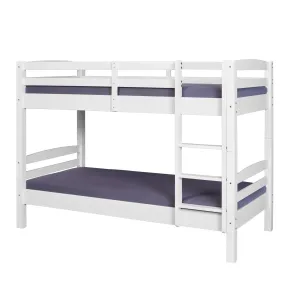 2 Letti Singoli Materasso 90x200 a Doghe Castello Bianco Pino Scala Cameretta | BricoShop24