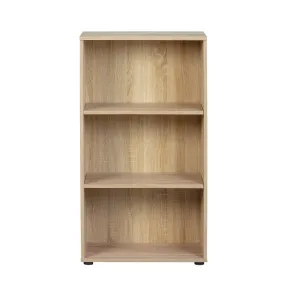 Kit Libreria in Legno 60 Rovere Moderna Bassa Stretta Scaffali Ufficio Cameretta 2