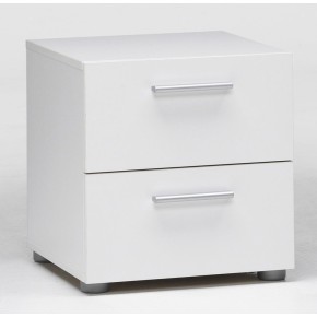 Comodino Bianco 2 Cassetti Cassettiera Camera Letto Studio Moderno Cameretta