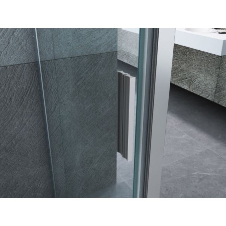 Box Doccia Nicchia 6 mm Anta Battente 65 70 75 80 Porta Parete Cristallo Vetro